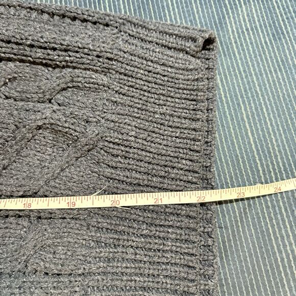 Haberdasher Sweater Women M Navy Cable Knit Silk Blend Classic Preppy Coastal - Picture 9 of 10
